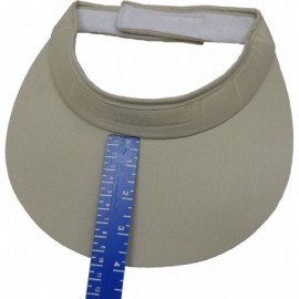 Visors Cushees 4" Wide Brim Cloth Visor [232] - Beige - CS11LTKQGB9 $9.55