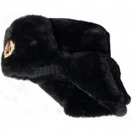 Skullies & Beanies Hat Russian Soviet Army Black KGB Fur Military Cossack Ushanka Size XS - CF113Z4AGFN $27.85