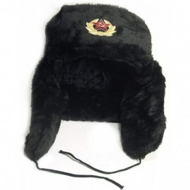 Skullies & Beanies Hat Russian Soviet Army Black KGB Fur Military Cossack Ushanka Size XS - CF113Z4AGFN $27.85