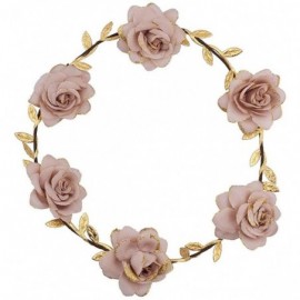 Headbands Pink Goddess Flower Headrown - C912FOWA5R7 $9.21