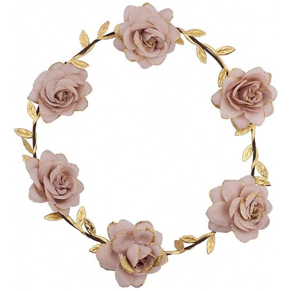 Headbands Pink Goddess Flower Headrown - C912FOWA5R7 $9.21