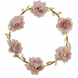 Headbands Pink Goddess Flower Headrown - C912FOWA5R7 $9.21