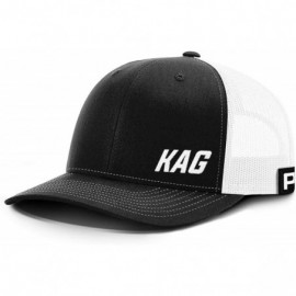 Baseball Caps Trump 2020 KAG Lower Left Back Mesh Hat- Trump Hat - Black Front / White Mesh - C218XIEUN0R $15.41