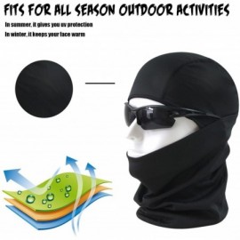 Balaclavas Balaclava Face Mask Adjustable Windproof UV Protection Hood - Black - C717AAYIX8M $12.20
