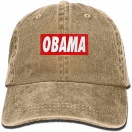 Baseball Caps I Miss Obama Denim Hat Adjustable Unisex Classic Baseball - Natural - CV18DWC2LM7 $29.59