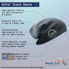 Skullies & Beanies Custom Slouchy Beanie Guinea Pig B Embroidery Skull Cap Hats for Men & Women - Navy - C918A55ARW4 $13.61
