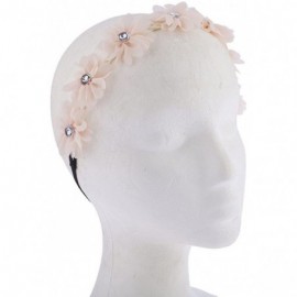 Headbands Floral Flower Crown Stretch Headband - White Blush - C1187GE9U53 $10.10