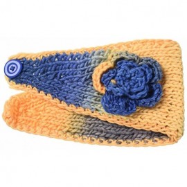 Cold Weather Headbands Headband Camellia Stretchy Headwrap - Yellow - C1180IURD7T $8.23