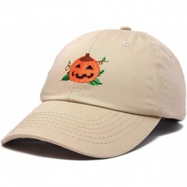 Baseball Caps Jack-O-Lantern Halloween Pumpkin Hat Mens Womens Baseball Cap - Khaki - CB18YZM23Y2 $13.35