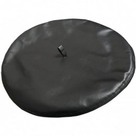 Berets Winner Caps Unisex Cowhide Leather Beret Made in USA - Hunter Green - C9180I7MELZ $23.40