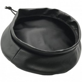 Berets Winner Caps Unisex Cowhide Leather Beret Made in USA - Hunter Green - C9180I7MELZ $23.40