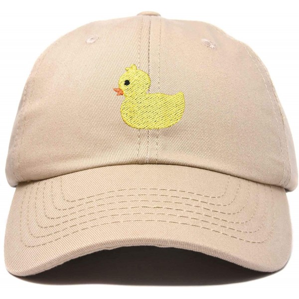 Baseball Caps Cute Ducky Soft Baseball Cap Dad Hat - Khaki - CJ18LZ8QIKG $14.91