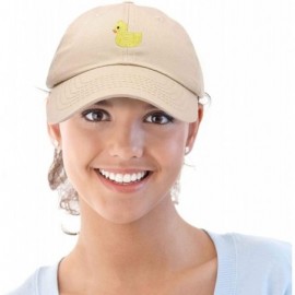 Baseball Caps Cute Ducky Soft Baseball Cap Dad Hat - Khaki - CJ18LZ8QIKG $14.91