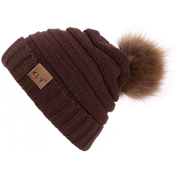 Fedoras Unisex Stretch Outdoor Beanies - B-women Coffee - CP192465EMI $15.03