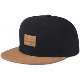 Baseball Caps Cap Men & Women Snapback Stylish Baseball Hat One Size Unisex - Black/Brown - CW18MCA666R $22.06