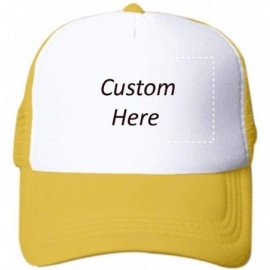 Baseball Caps Customize Your Own Design Text Photos Logo Adjustable Hat Hiphop Hat Baseball Cap - Yellow-white - CW18L85M776 ...