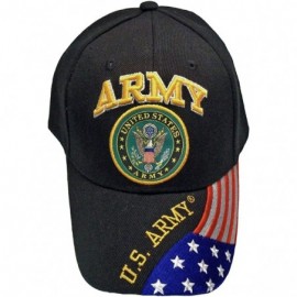 Baseball Caps U.S. Army Baseball Cap US Veteran V American Flag USA Hat United States - Army Black Cap With American Flag - C...