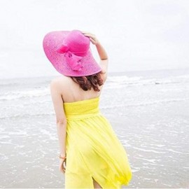 Sun Hats Adjustable Floppy Summer Foldable Fedora - Buff - C8197CUDWW3 $13.60