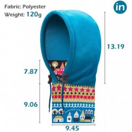 Balaclavas Balaclava Face Mask Winter Neck Warmer Fleece Windproof Hood Hats - White - CB187K068LK $7.15