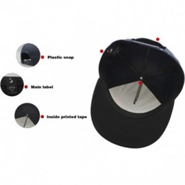 Baseball Caps Black American Skull Fitted Flat Brim Baseball Cap Snapback for Men Women Trucker Hat - Rainbow Skull - CR18IG3...