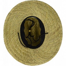 Sun Hats Brooklyn Surf Men's Straw Sun Classic Beach Hat Raffia Wide Brim- Natural- One Size - C7180Y70RW4 $14.04