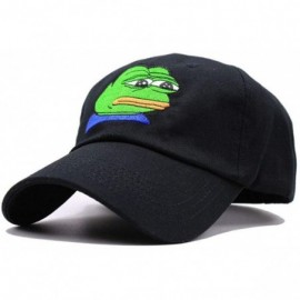 Baseball Caps Boy Sad Frog Pepe Life Sucks Strapback Baseball Cap Embroidery Meme Snapback Visor Dad Hat Adjustable - CE18U3W...