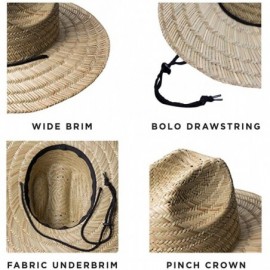 Sun Hats Brooklyn Surf Men's Straw Sun Classic Beach Hat Raffia Wide Brim- Natural- One Size - C7180Y70RW4 $14.04