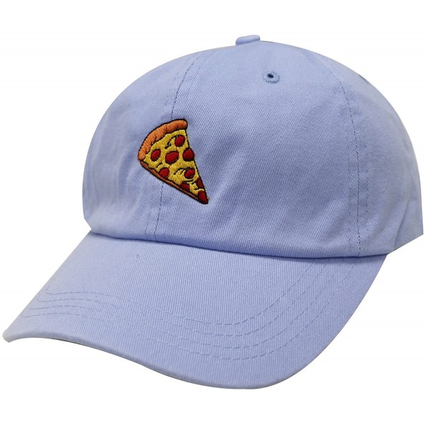 Baseball Caps Pepperoni Pizza Cotton Baseball Dad Caps - Sky - CK12LLUVUCL $11.10