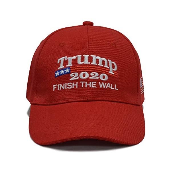 Baseball Caps Donald Trump 2020 Keep America Great Cap Adjustable Baseball Hat with USA Flag - Breathable Eyelets - CT18RLO30...