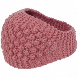 Headbands Women's Winter Wide Knit Headband - Wide - Pink - C317XHQQ0R2 $14.58