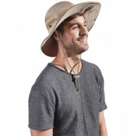 Sun Hats Packable Perfect Fishing Gardening - Beige- Polyester - C518EWCAXXR $13.32