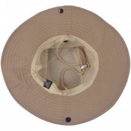 Sun Hats Packable Perfect Fishing Gardening - Beige- Polyester - C518EWCAXXR $13.32