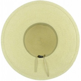 Sun Hats Classic Semi-Floppy Brim Metallic Band Metallic Thread Straw Sun Hat - Natural - CY18T3OSXDC $12.68