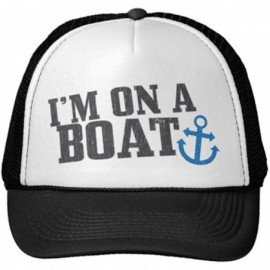 Baseball Caps Classic Cotton Adjustable Baseball Plain Cap-Custom Hip Hop Dad Trucker Snapback Hat - I'm on a Boat - CA17Z6O9...