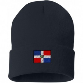 Skullies & Beanies Dominican Republic Custom Personalized Embroidery Embroidered Beanie - Navy - CV12N0DSGE8 $19.17