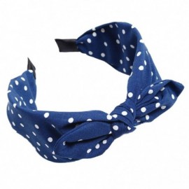Headbands Sweet Bowknot Headband Headwrap - Blue - CE18O8O7WSC $6.17