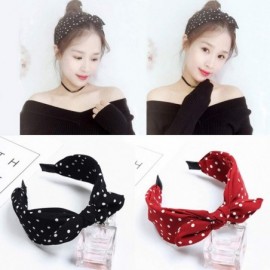 Headbands Sweet Bowknot Headband Headwrap - Blue - CE18O8O7WSC $6.17