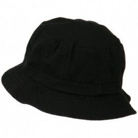 Bucket Hats Diamond Jewelry Logo Embroidered Bucket Hat - Black - CG11ND5BBB3 $22.81