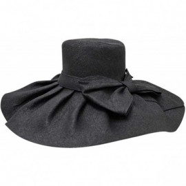 Sun Hats Elegant Toyo Wide Brim Floppy Hat - Black - C212CM4HVS7 $23.29