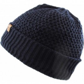 Skullies & Beanies Men Women Knit Winter Warmers Hat Daily Slouchy Hats Beanie Skull Cap - 2.5) Very Warm Navy - C318GQU6YRC ...