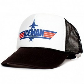 Baseball Caps Iceman Unisex-Adult Trucker Cap Hat -One-Size Multi - Black/White - CV1293ML321 $13.51