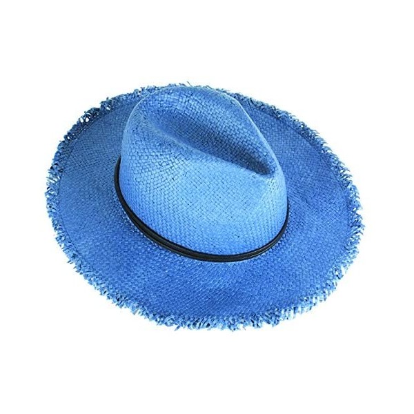 Fedoras Women's Join The Fray Fedora Hat - Blue - CP182EOITT6 $16.96