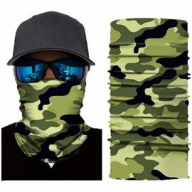 Balaclavas Seamless Face Mask Neck Gaiter UV Protection Windproof Face Mask Scarf - Army B - CM194KA9ZII $12.76