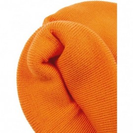 Skullies & Beanies Real Tree Men's Cold Weather Warm Knit Beanie Winter Hat- Black- One Size - Orange - C118URWTWO0 $12.53