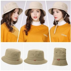 Sun Hats Packable Bucket for Women Men with String Sun Hat SPF 50 Fishing Summer Beach Travel Cap 56-60cm - Khaki_00711 - CL1...