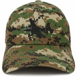Baseball Caps Warbirds Plane Embroidered Unstructured Cotton Dad Hat - Digital Green Camo - CE18S4H5RL3 $19.48