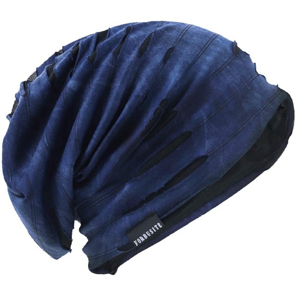 Skullies & Beanies Mens Slouch Hollow Beanie Summer Skullcap B090 - B-blue - CA18S9ESZ8I $10.45