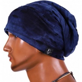 Skullies & Beanies Mens Slouch Hollow Beanie Summer Skullcap B090 - B-blue - CA18S9ESZ8I $10.45