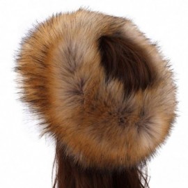 Cold Weather Headbands Women's Faux Fur Headband Winter Earwarmer Earmuff with Stretch-Brown1 - Brown1 - CO18L685ERW $10.36