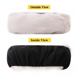 Cold Weather Headbands Women's Faux Fur Headband Winter Earwarmer Earmuff with Stretch-Brown1 - Brown1 - CO18L685ERW $10.36